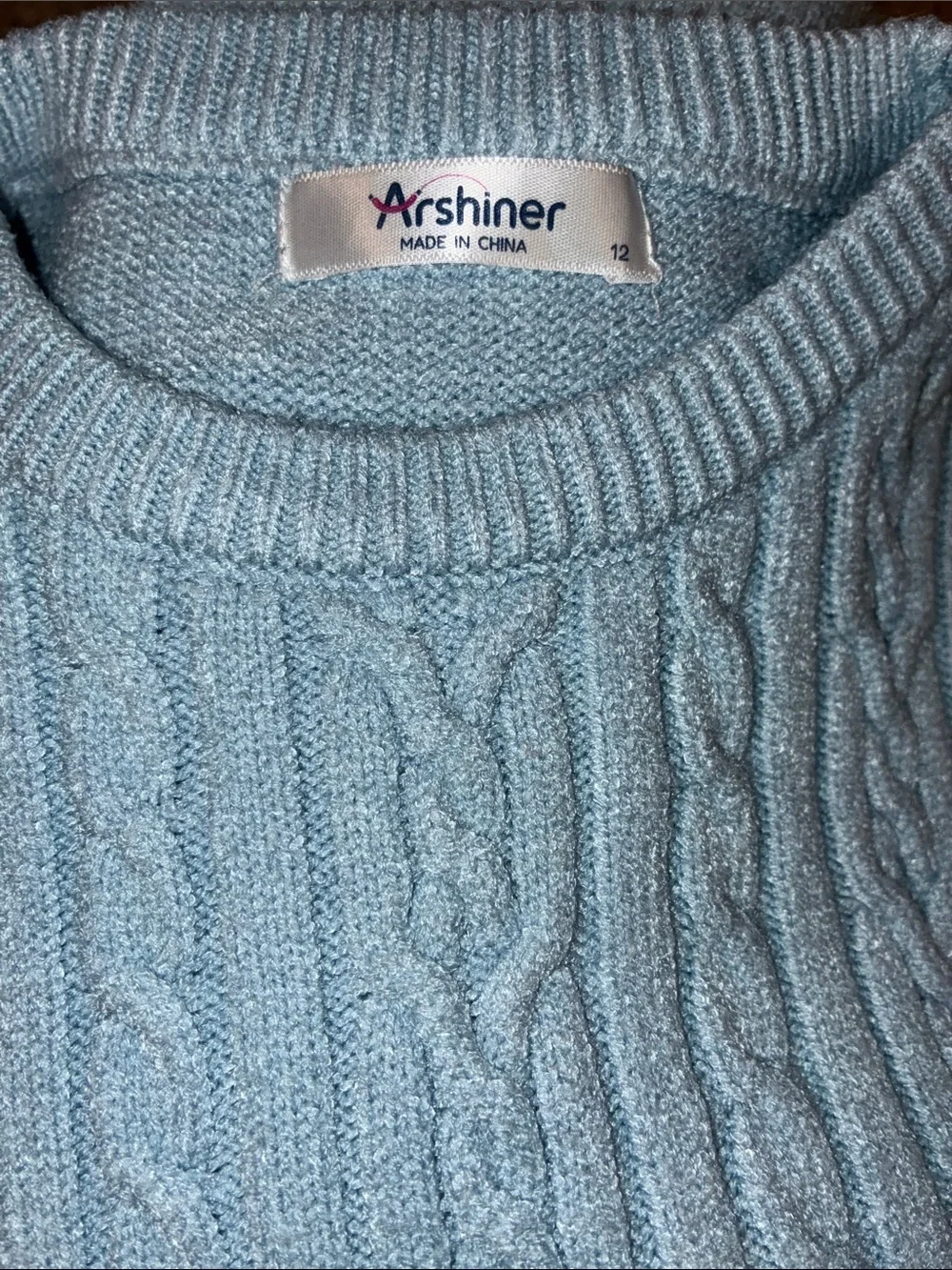 Arshiner Girls’ Long Sleeve Crew Neck Pullover Midi Dress